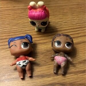 LOL Surprise Lot Of 3 - Two Little Sisters And One Pet Lil Sis